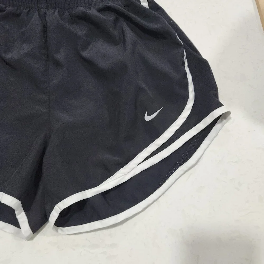 Nike Running Shorts Dri-Fit Brief‎ Lined Black Activewear Womens Small